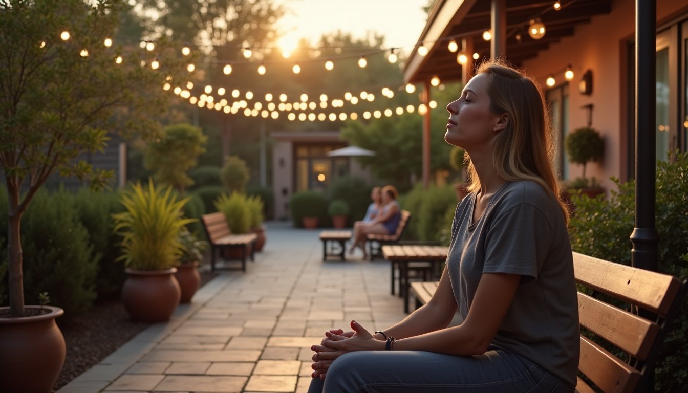 Individual participating in therapy session at Destiny Recovery Center