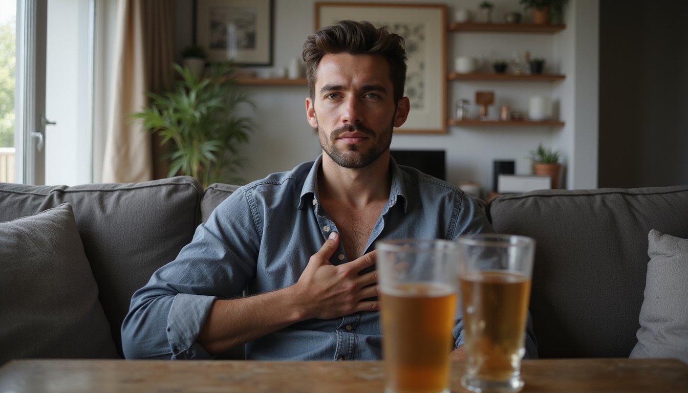 alcohol induced heart rate increase