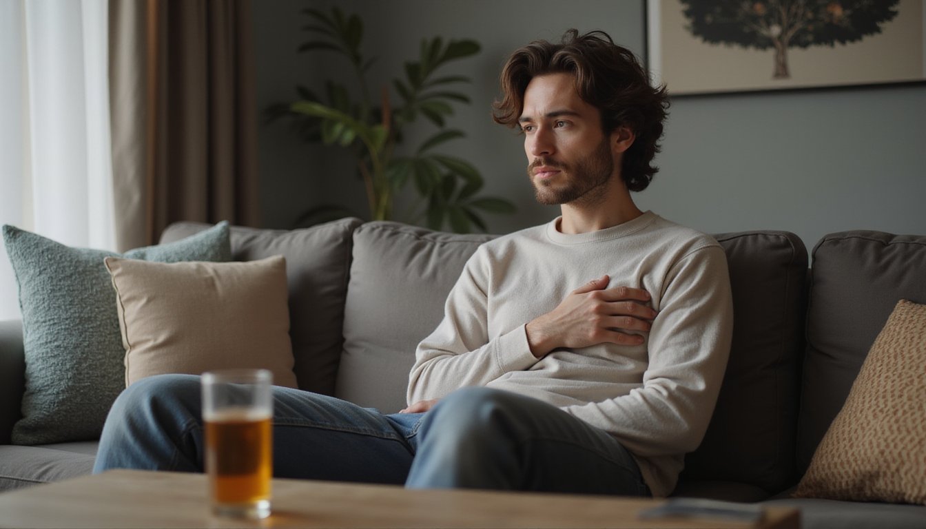 Alcohol drinking effects on heart rate